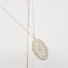 Medalla virgen de Guadalupe de plata con cadena