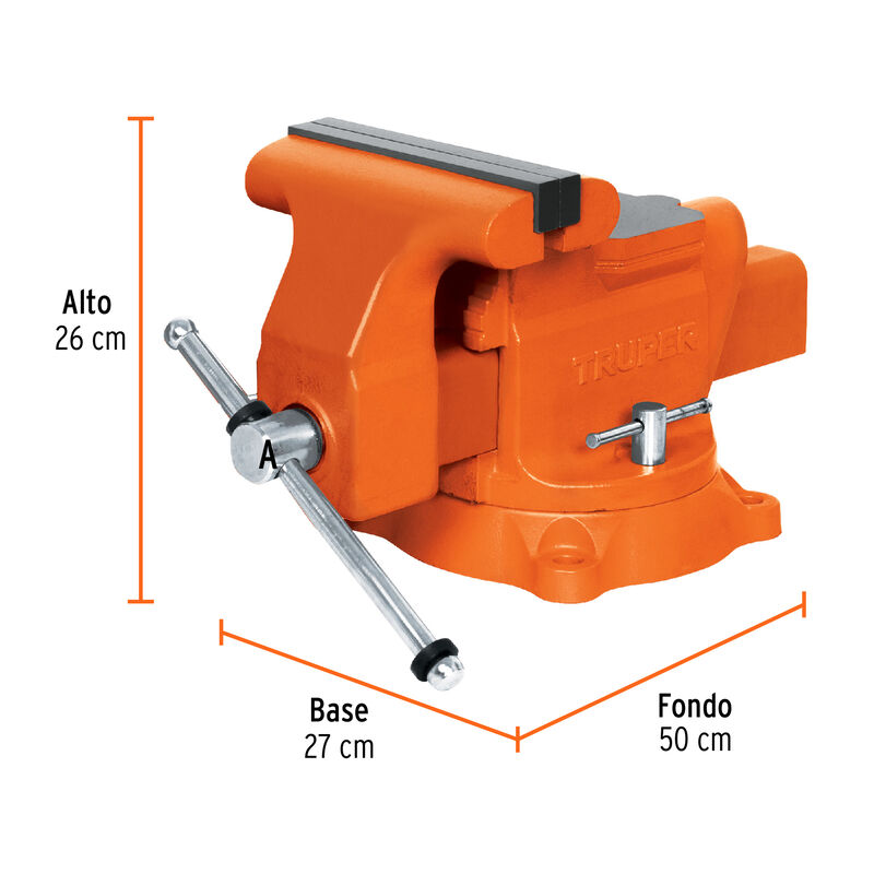 Tornillo de Banco 8' Uso Industrial de Hierro N... image number null