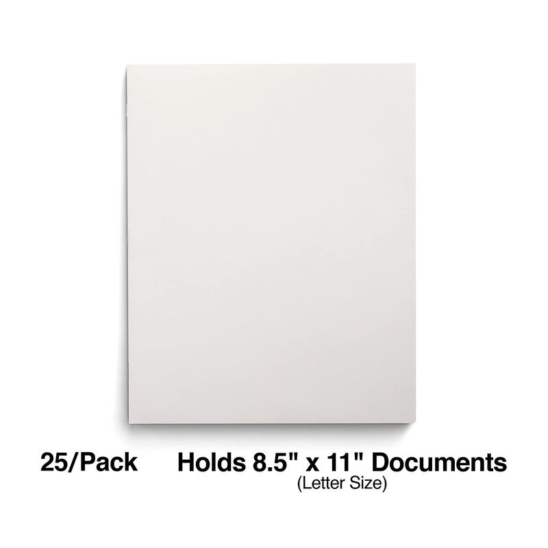 Carpeta De Archivo Staples De 2 Bolsillos Blanc... image number null