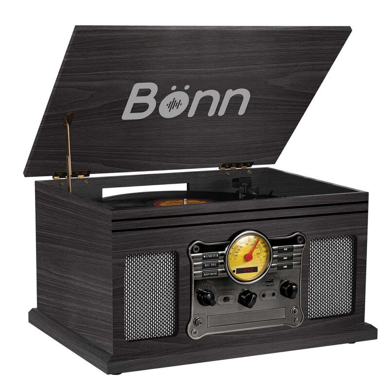 Tocadiscos Vintage Bluetooth Multifunci&oacute;n 8 En ... image number null