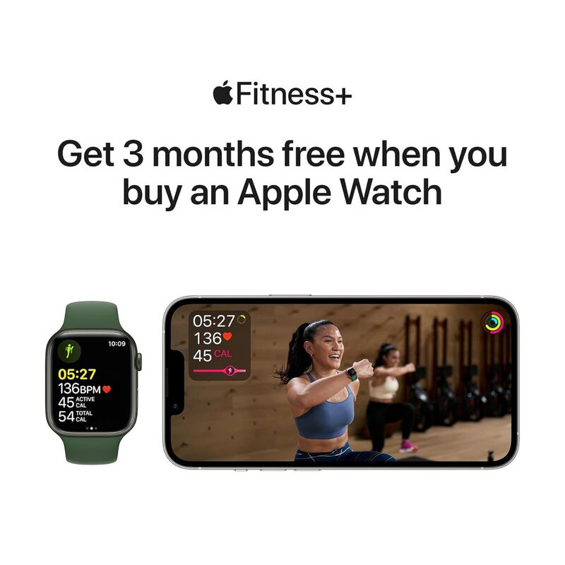 Apple Watch Series 7 Dorado 41 MM Correa Blanco... image number null