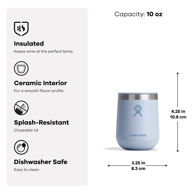 Copa De Vino Hydro Flask 284 ml Azul Surf Con T... image number null