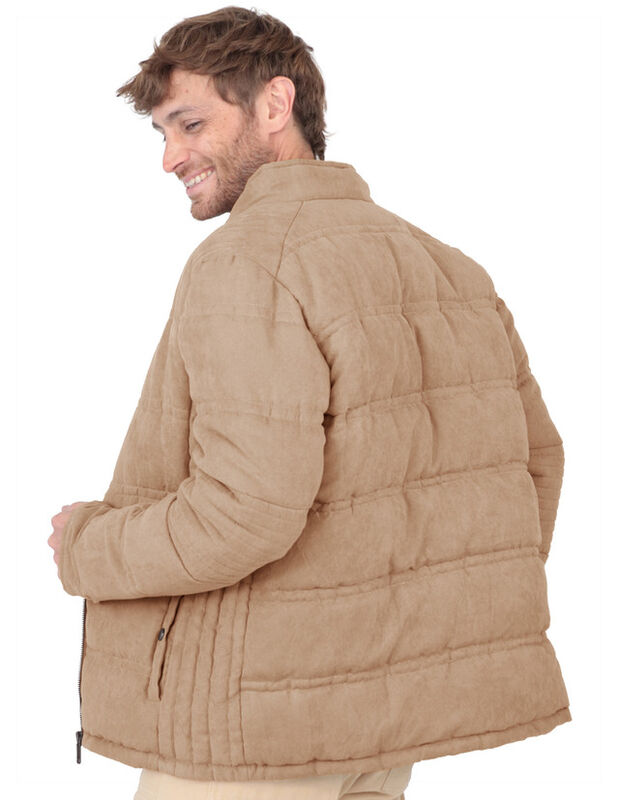 Chamarra Caballero Acolchada Casual Camello Roo... image number null