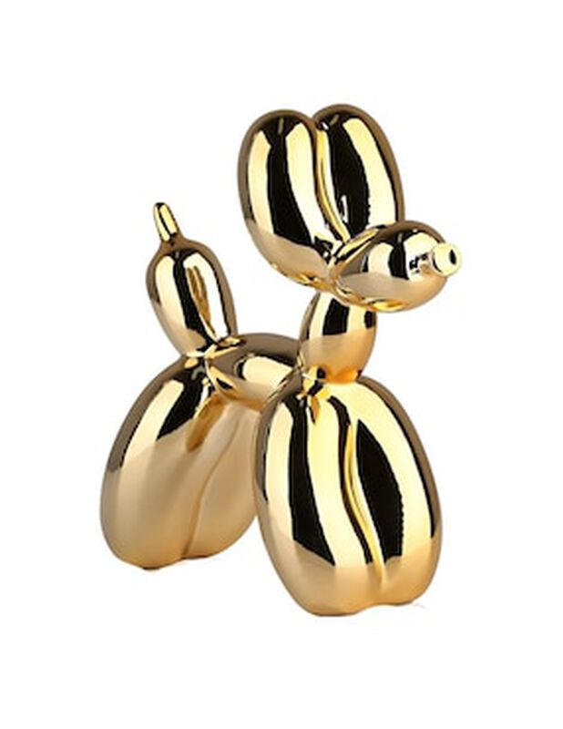 Figura decorativa de perro Casa BIU de resina image number null