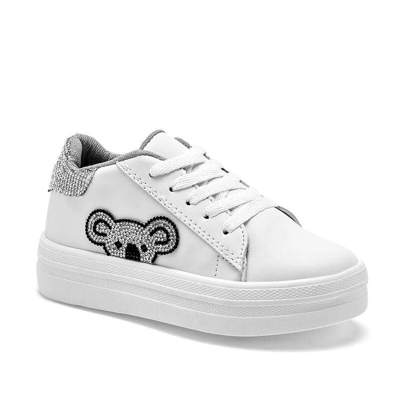 Nazzcar Tenis urbano para ni&ntilde;a blanco plata image number null
