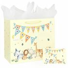 Bolsa De Regalo Laidans 33 cm Amarilla Con Papel De Seda Y Tarjeta