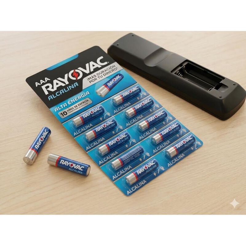 Pilas Rayovac Alcalinas Aaa Tira Con 10 Unidade... image number null