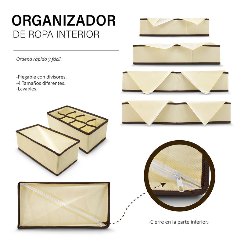 Set Organizador de Ropa Interior image number null