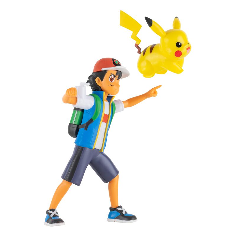 Figura De Acci&oacute;n Pok&eacute;mon Battle Feature Ash De ... image number null