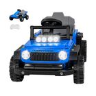 Carro Electrico Montable Infantil Armable Control Remoto 12v Little Monkey Color Azul