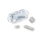 Arras De Virgen De Guadalupe Completa De Plata Platinada, #19 Incluye Cofre Y Charola