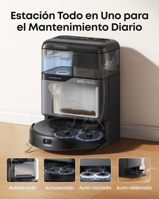 Aspiradora Eufy Robot Vacuum Omni C20 All-in-on... image number null