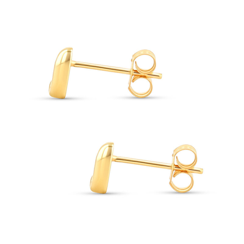 Aretes De Oro Amarillo De 10K (Letra J) image number null