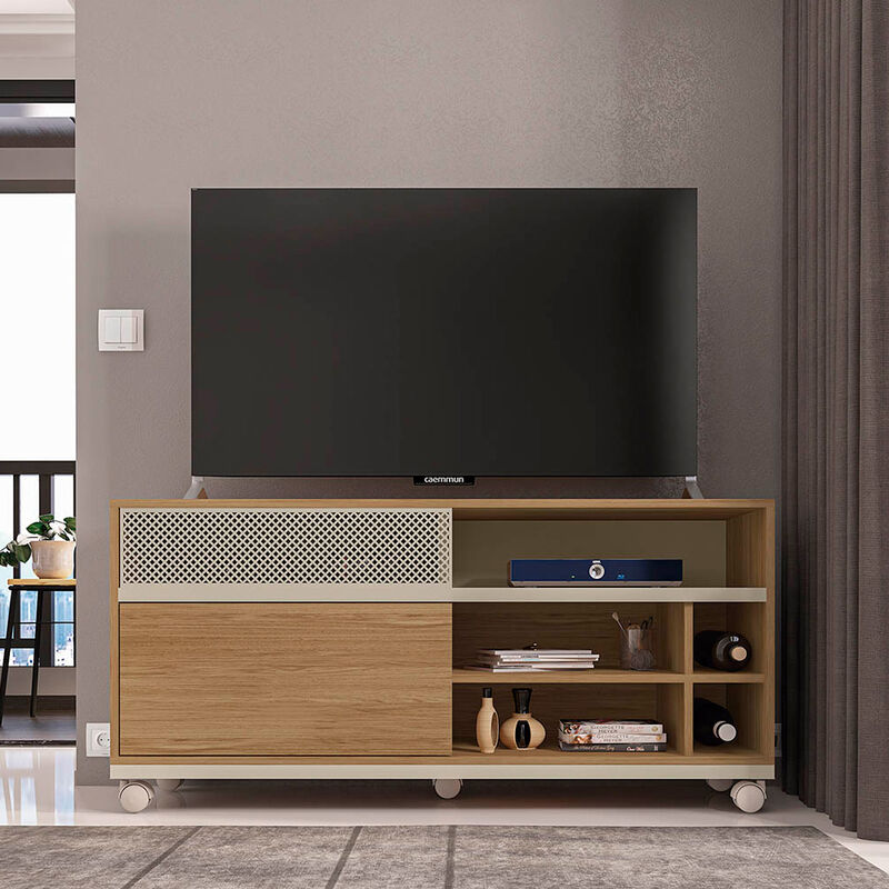 Mueble Para Tv Slide Hasta 50 Pulgadas Buriti O... image number null