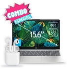 Combo Laptop Hp 15.6" Touch Core I3 256gb 8gb Ram Azul 15-fd0130wm + Audifonos Bluetooth