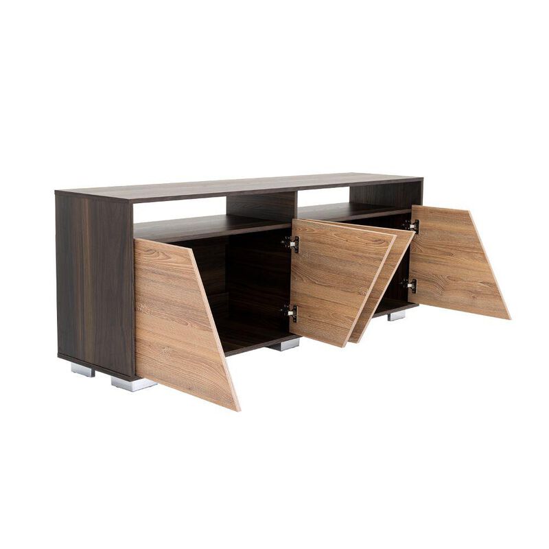 Mesa Para Tv Orus, Miel y Caoba, con Espacio Pa... image number null