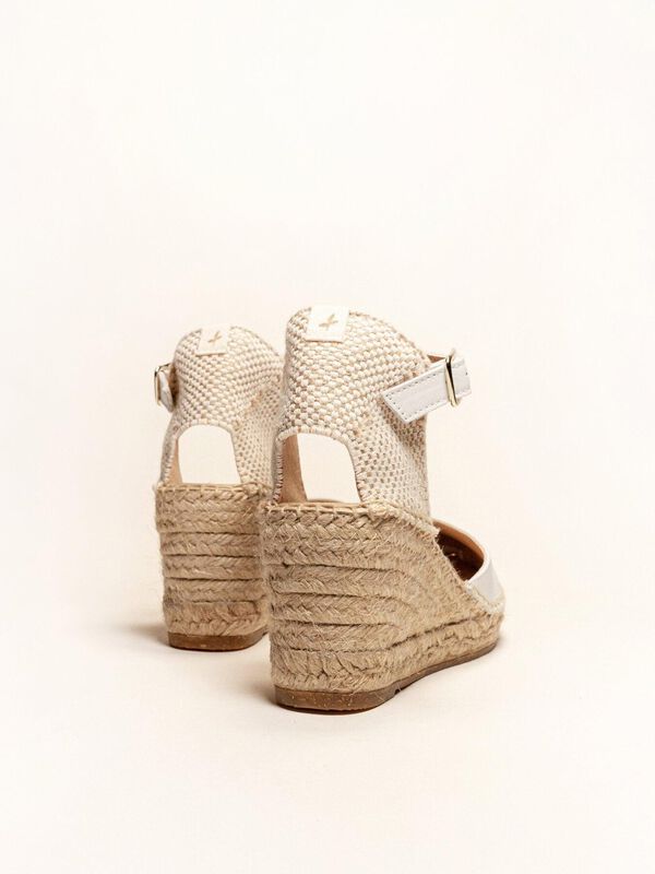 Alpargata de Cu&ntilde;a Media Marga Napa Blanco image number null