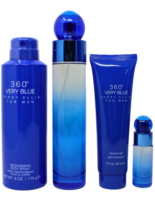 Set Perry Ellis 360 Very Blue 4 Pz Para Hombre image number null