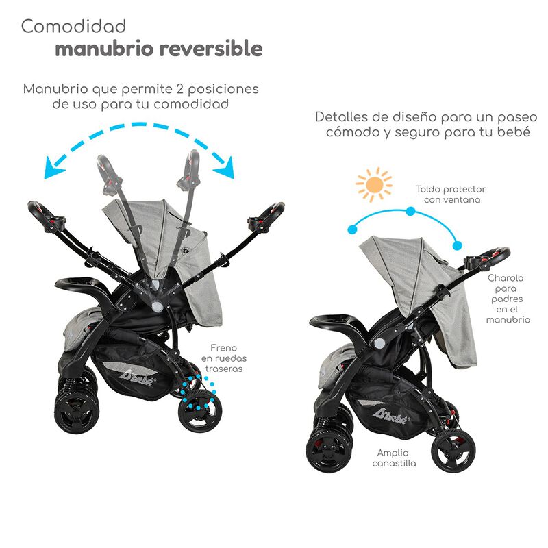 Carriola con Autoasiento Reversible Elite D'Beb... image number null