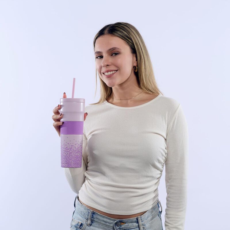 Termo Acero Inoxidable Vaso Con Popote, Taza T&eacute;... image number null