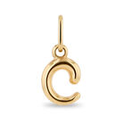 Dije De Oro Amarillo De 10K (Letra C) Sin Cadena