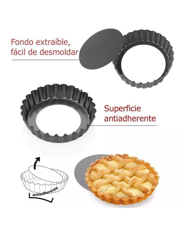 Molde tarta Casa BIU set de mini moldes para ta... image number null