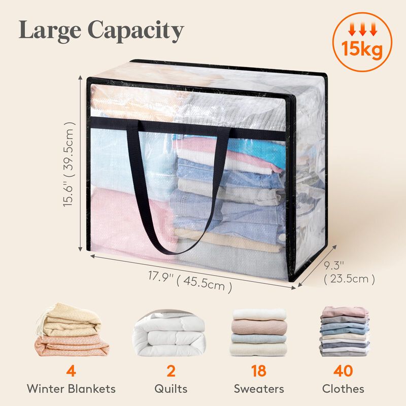 Bolsa de almacenamiento Lifewit 45 l transparen... image number null