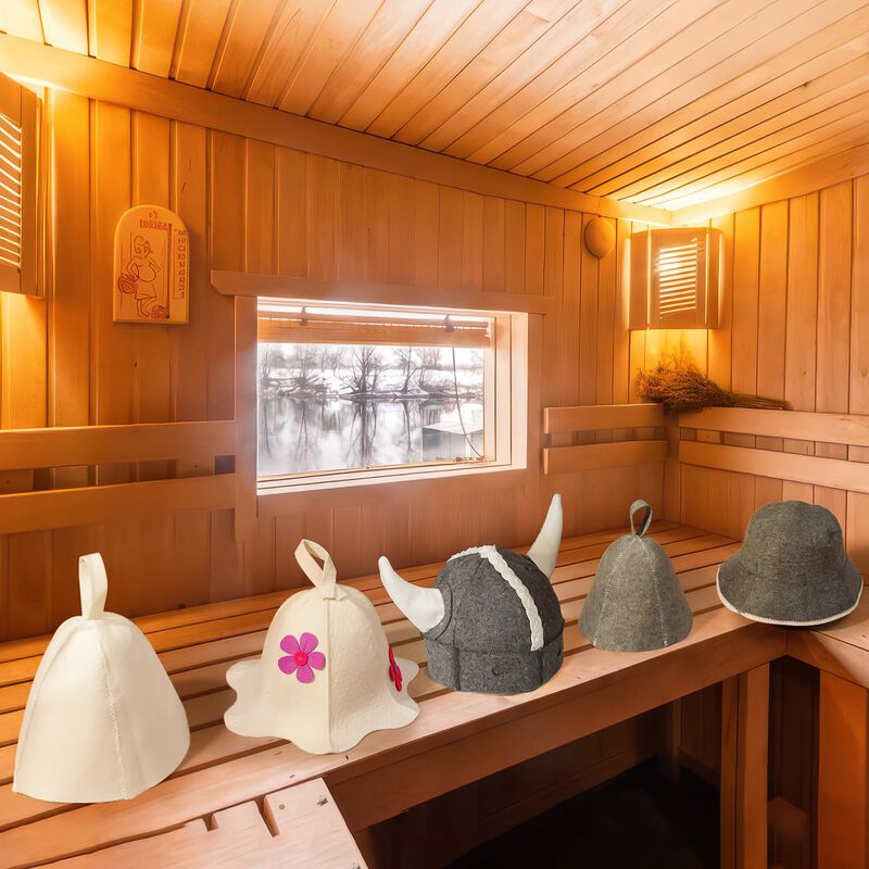 Gorra De Sauna Nicalas De Lana Natural image number null