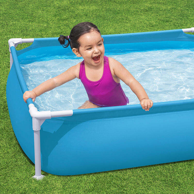 Alberca Cuadrada Armable Azul Infantil Desmonta... image number null