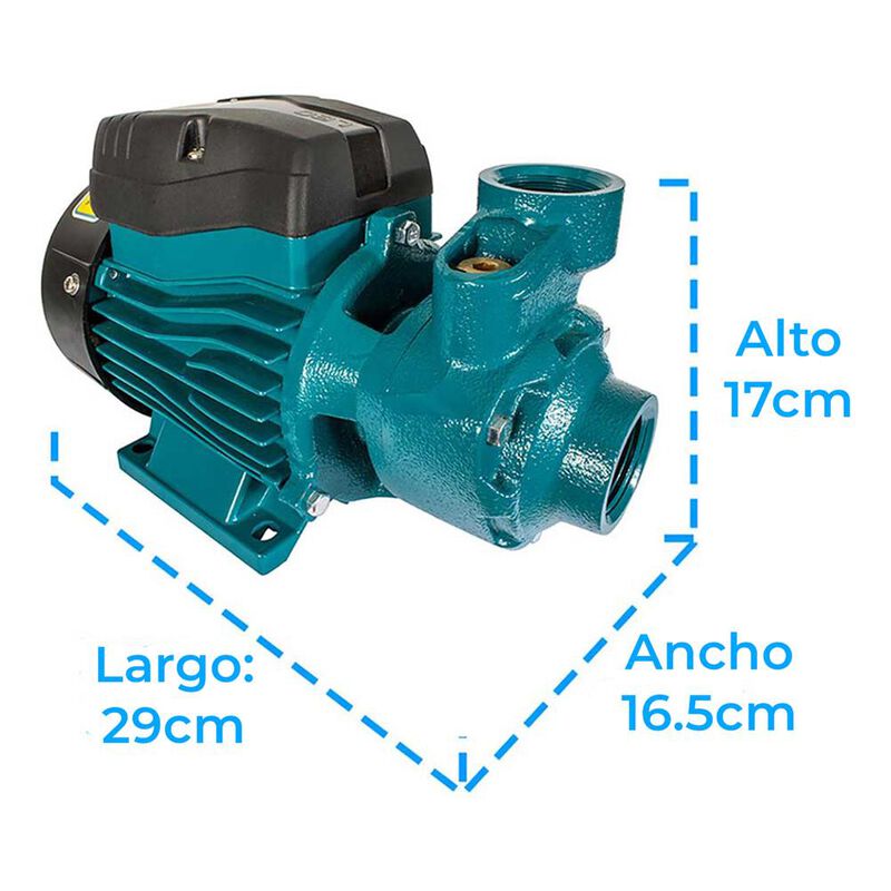 Bomba de agua el&eacute;ctrica perif&eacute;rica 1/2 HP image number null