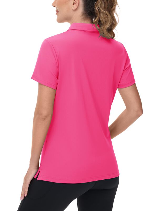 Camisa Polo Tacvasen Cuello En V Upf 50+ Rosa R... image number null