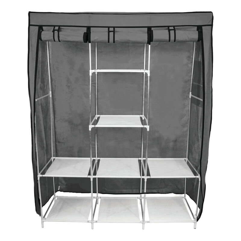 Armario de Tela Grande 1.70 m - Color Gris image number null