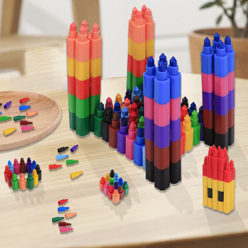 Crayones Ocbewua 24 Piezas Apilables &ndash; 12 Color... image number null
