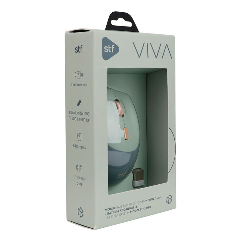Stf Mouse Al&aacute;mbrico Viva Retr&aacute;ctil Azul image number null