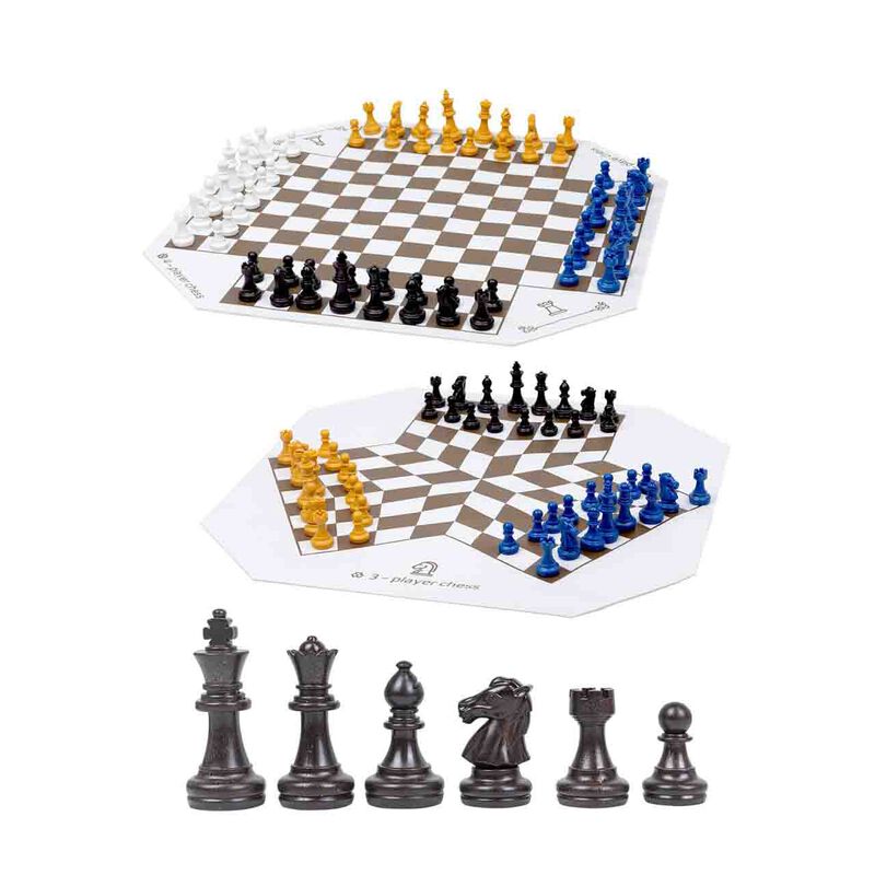 Juego De Tablero De Ajedrez Wodgod Para 3 O 4 J... image number null