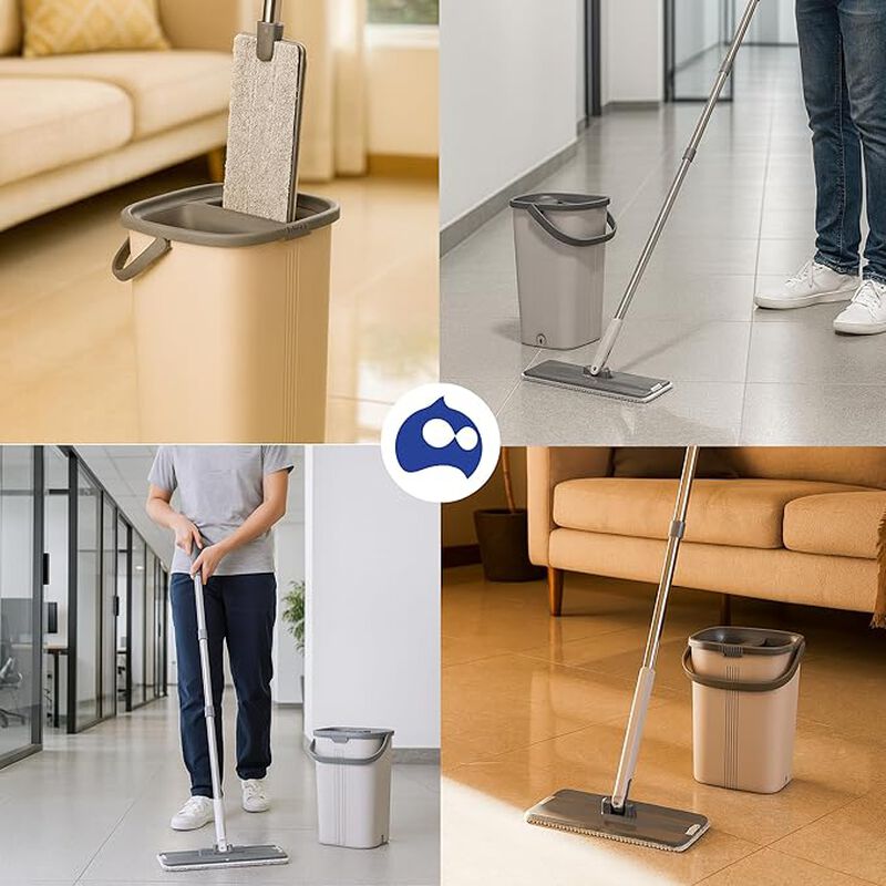 Trapeador con Exprimidor y Cubeta con Bote Sepa... image number null