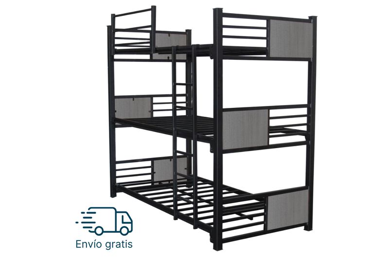 Litera Corso Triple Color Negro Ceniza Base Ind... image number null