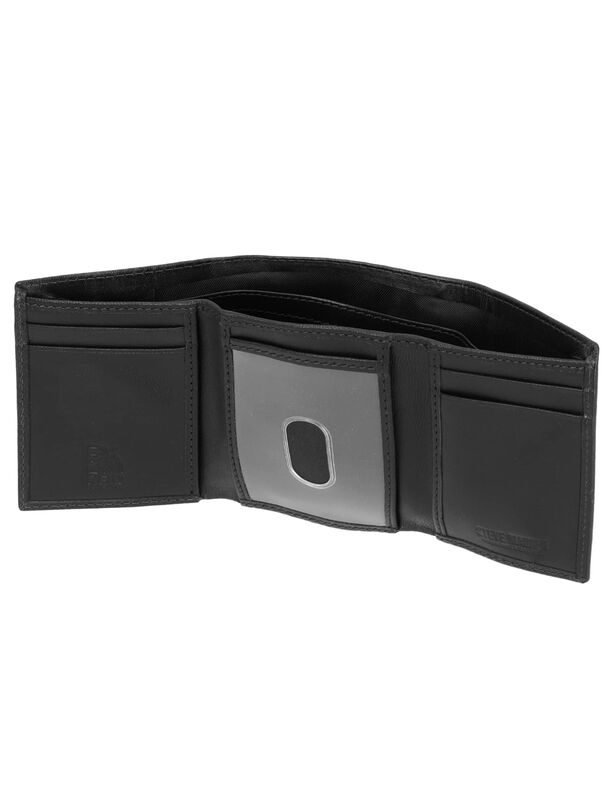 Cartera Triple Steve Madden Rfid De Piel Negra ... image number null