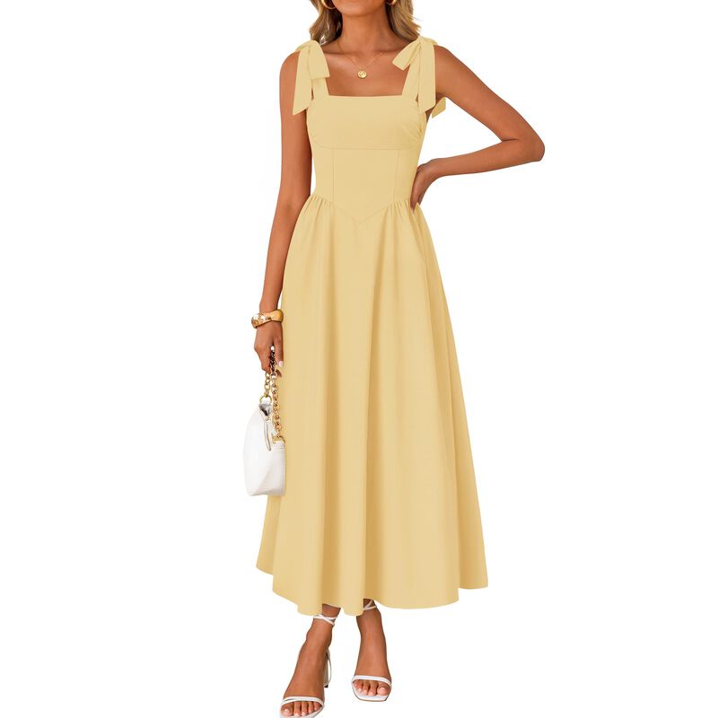 Vestido Maxi Amarillo Zesica M image number null