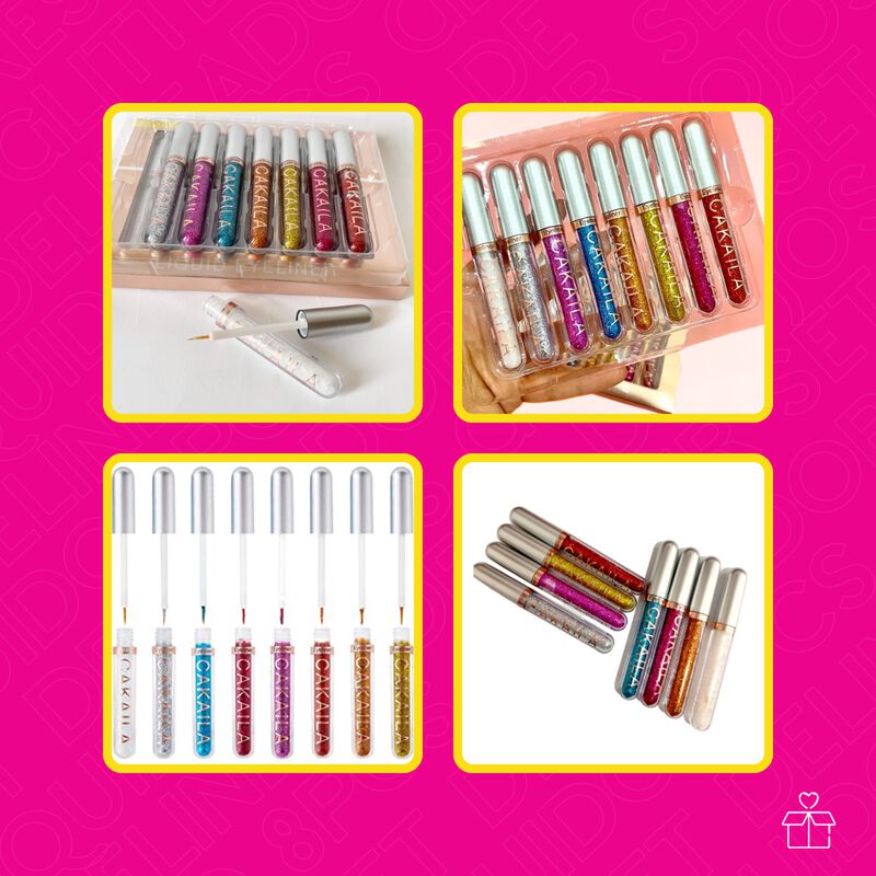 L&aacute;piz Delineador de Ojos L&iacute;quido de 8pcs con Le... image number null