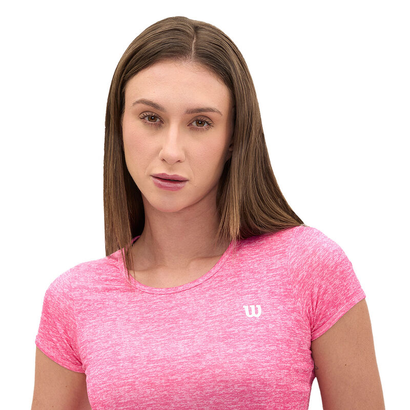 Playera Deportiva Wilson Para Mujer Rosa Fuerte... image number null
