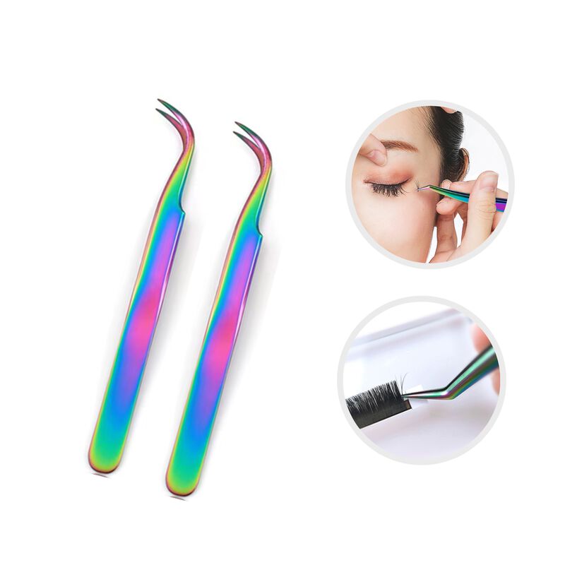 Pinzas Para Extensión De Pestañas Mink 1x1 Torn... image number null