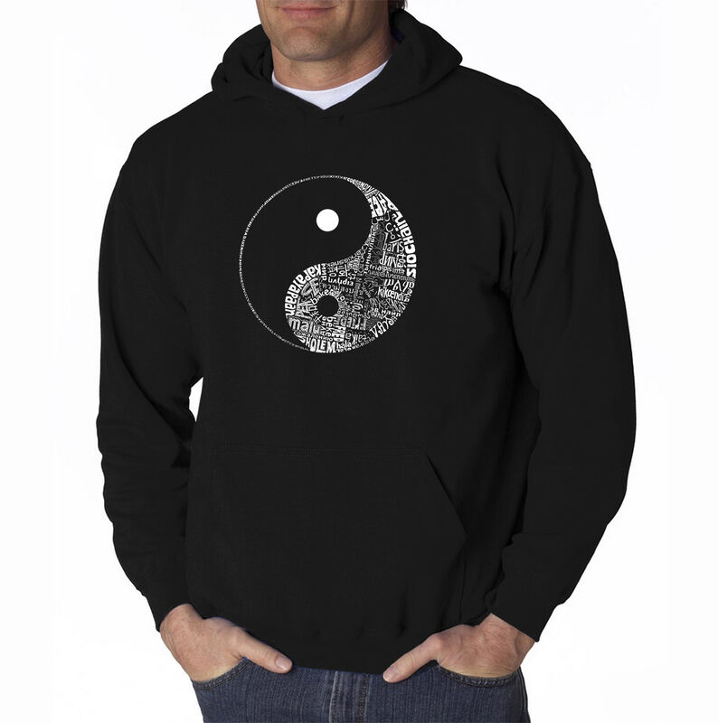 Sudadera Con Capucha Word Art Para Hombre - Yin... image number null
