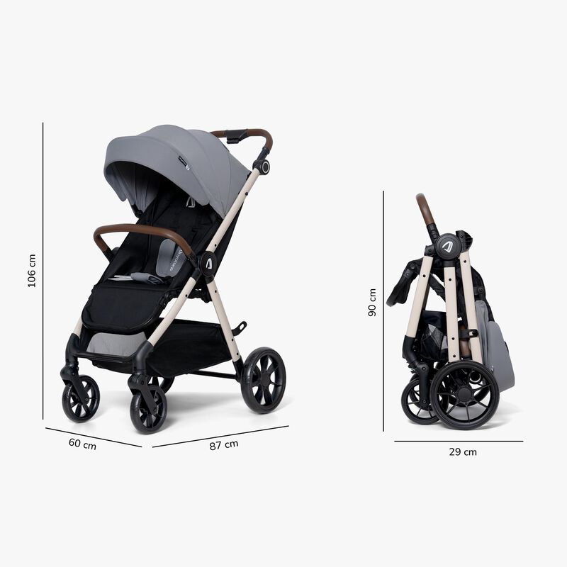 Carriola Compacta Unyotons K6 Gris Plegable image number null