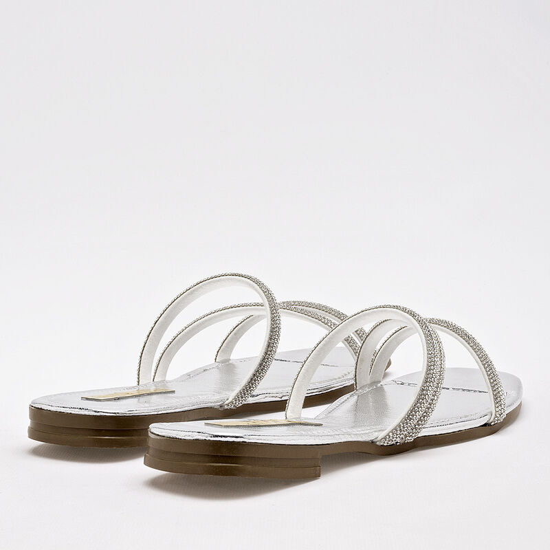 Moramora Sandalia para mujer plata image number null