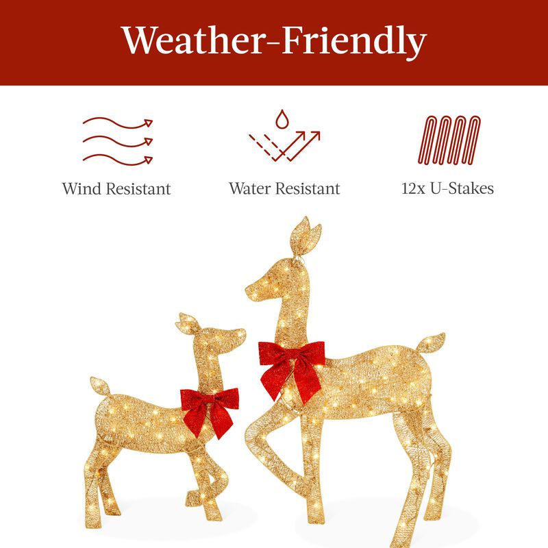 Set Christmas Deer Family Best Choice Products ... image number null