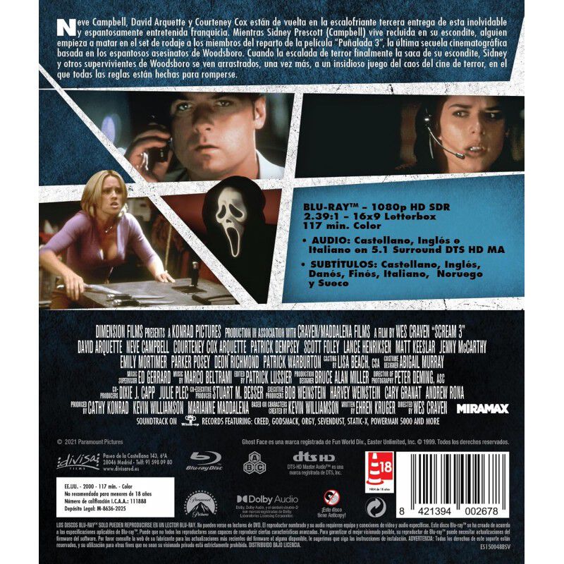 Scream 3 [Blu-ray] (2000) image number null