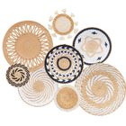 Cesta De Pared Para Decoraci&oacute;n Tel Charme Boho, 30 Cm, Rat&aacute;n Hecha A Mano, X8