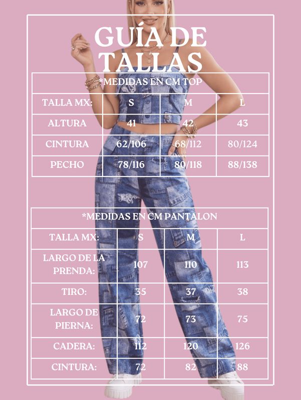 Conjunto De Mujer 2 Piezas Top Y Pantal&oacute;n Conj-... image number null