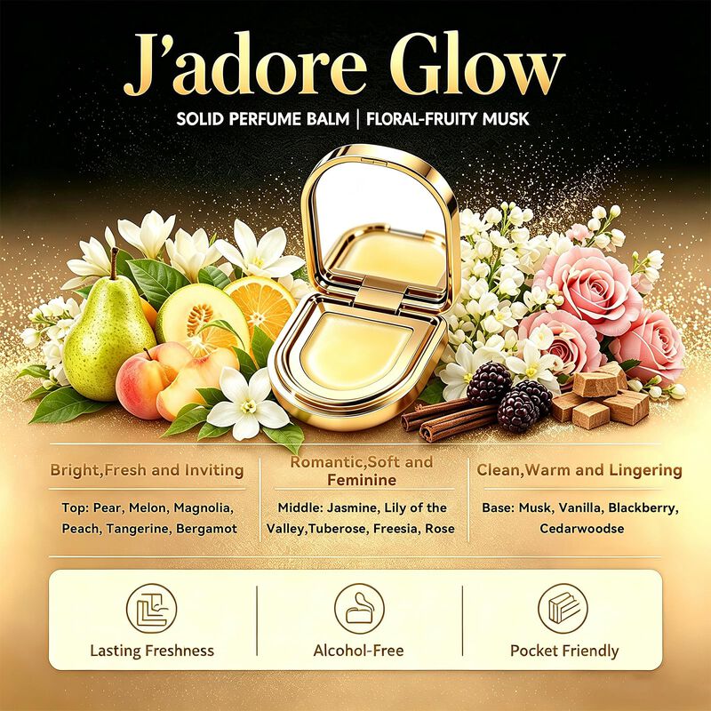 Perfume S&oacute;lido Fqd J'adore Glow 2,2 g Con Espej... image number null